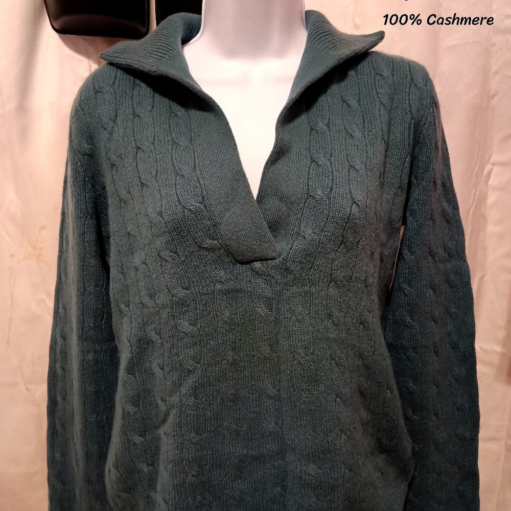 Ralph Lauren Blue Collar Cashmere Sweater
